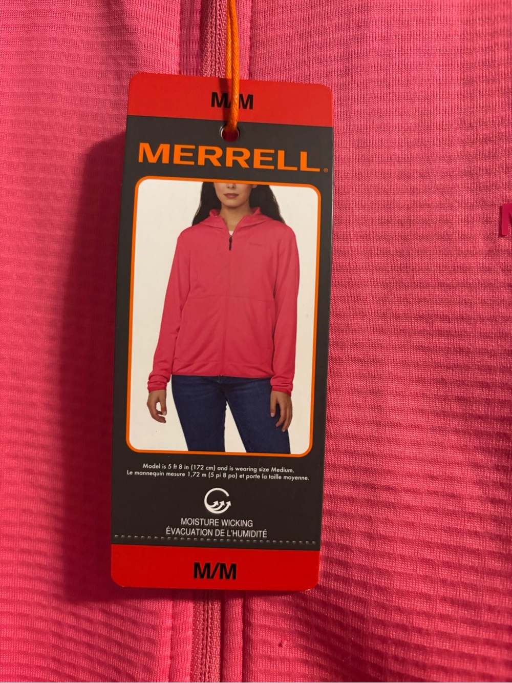 Merrell Women's Bright Pink Hooded Utility Jacket